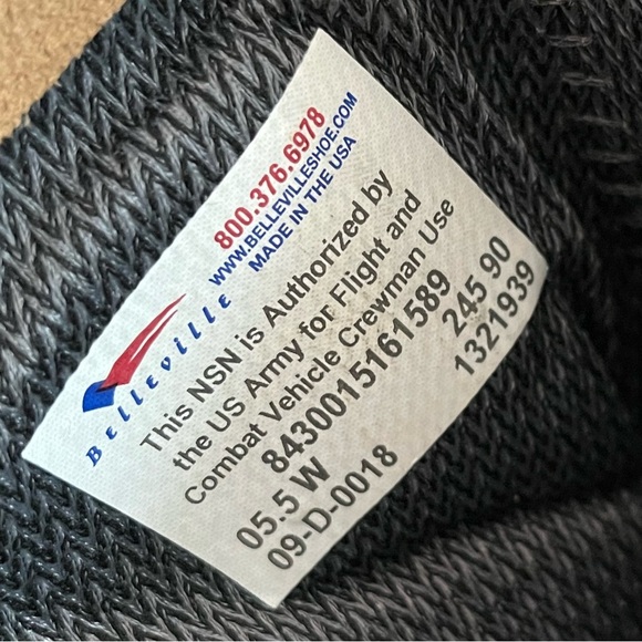 Belleville Goretex Military Army Flight Combat Crewman Boots Size 5.5 W Desert - Picture 2 of 10